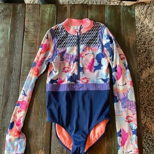 Girls Athleta Girl Long Sleeved Swimsuit Sz XL/14